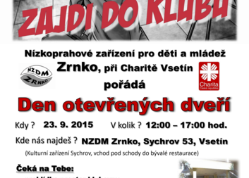 Den otevřených dvěří 2015 - NZDM Zrnko a Mimoškolní příprava Sidera