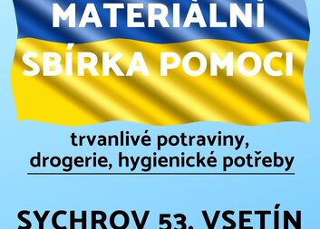Materiální sbírka na pomoc Ukrajině stále běží