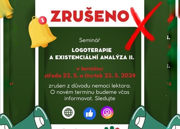 Informace pro účastníky semináře Logoterapie a existenciální analýza II.