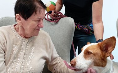 Návštěva „psí terapeutky“ Carmen 