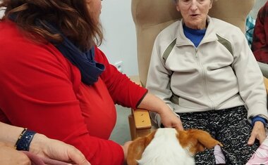 Návštěva „psí terapeutky“ Carmen 