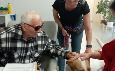 Návštěva „psí terapeutky“ Carmen 