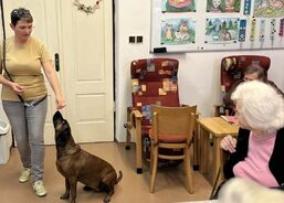 Fenka Růženka potěšila klienty stacionáře