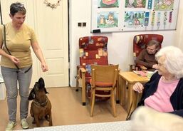 Fenka Růženka potěšila klienty stacionáře