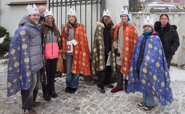 Tříkrálová sbírka 2026, foto Foto Člověk a víra/Lubomír Holý 