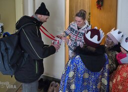 Tříkrálová sbírka 2026, foto Foto Člověk a víra/Lubomír Holý 